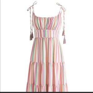 Chicwish Rainbow Candies Stripes Maxi Dress